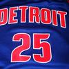 Nike NBA Icon Edition Jersey Pistons #25 Derrick Rose Basketball Vest Men Sports Tops Blue 864473-404