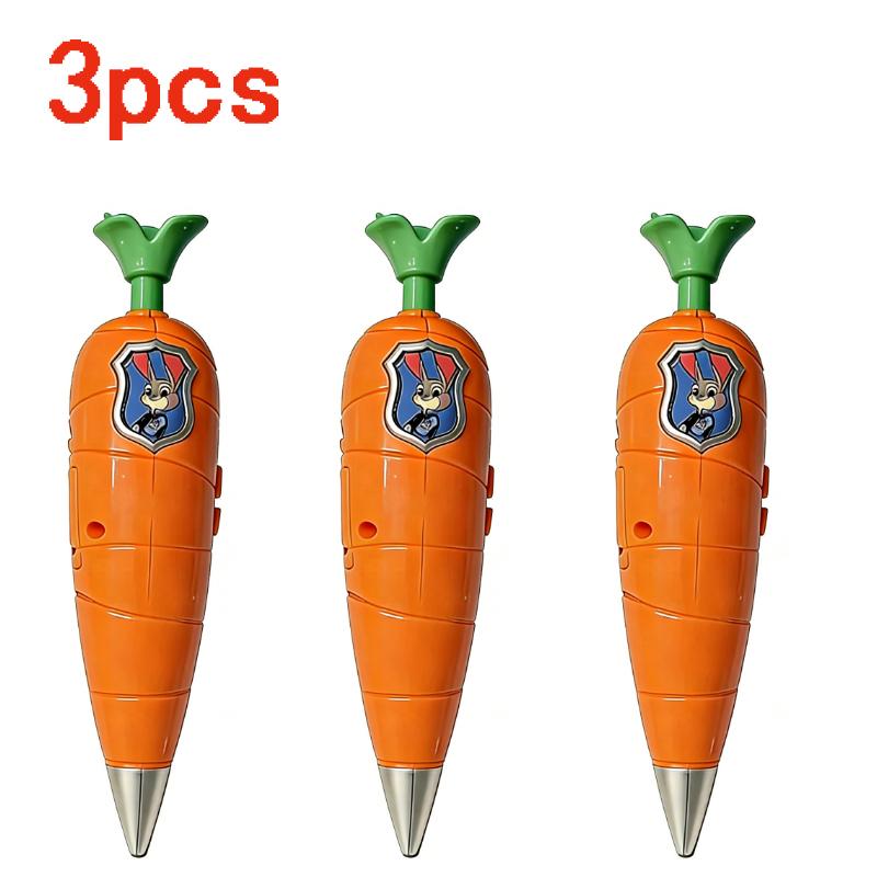 Multifunktions Zootopia 2 3D-gedruckter Ständer & Judys Karotten-Sprachrekorder | 60s Mini-Aufnahme 2-in-1 Kugelschreiber | Valentinstagsgeschenk