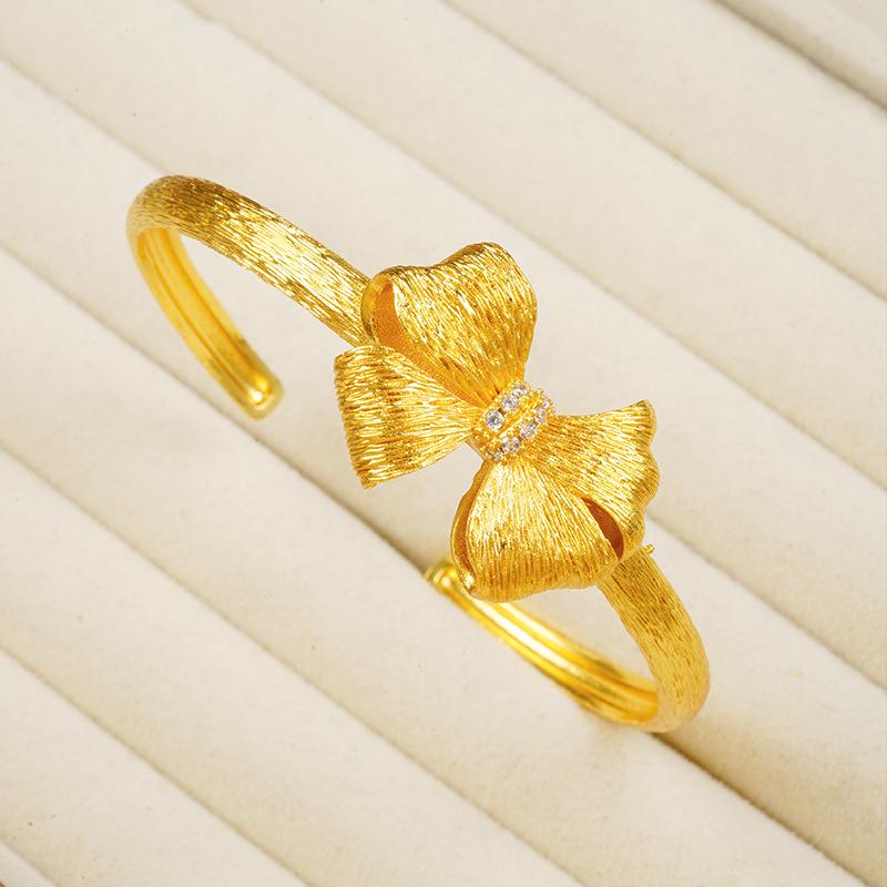 Bow Open Bracelet Fugitive Princess Bracelet Jewelry One Size(16-22CM)