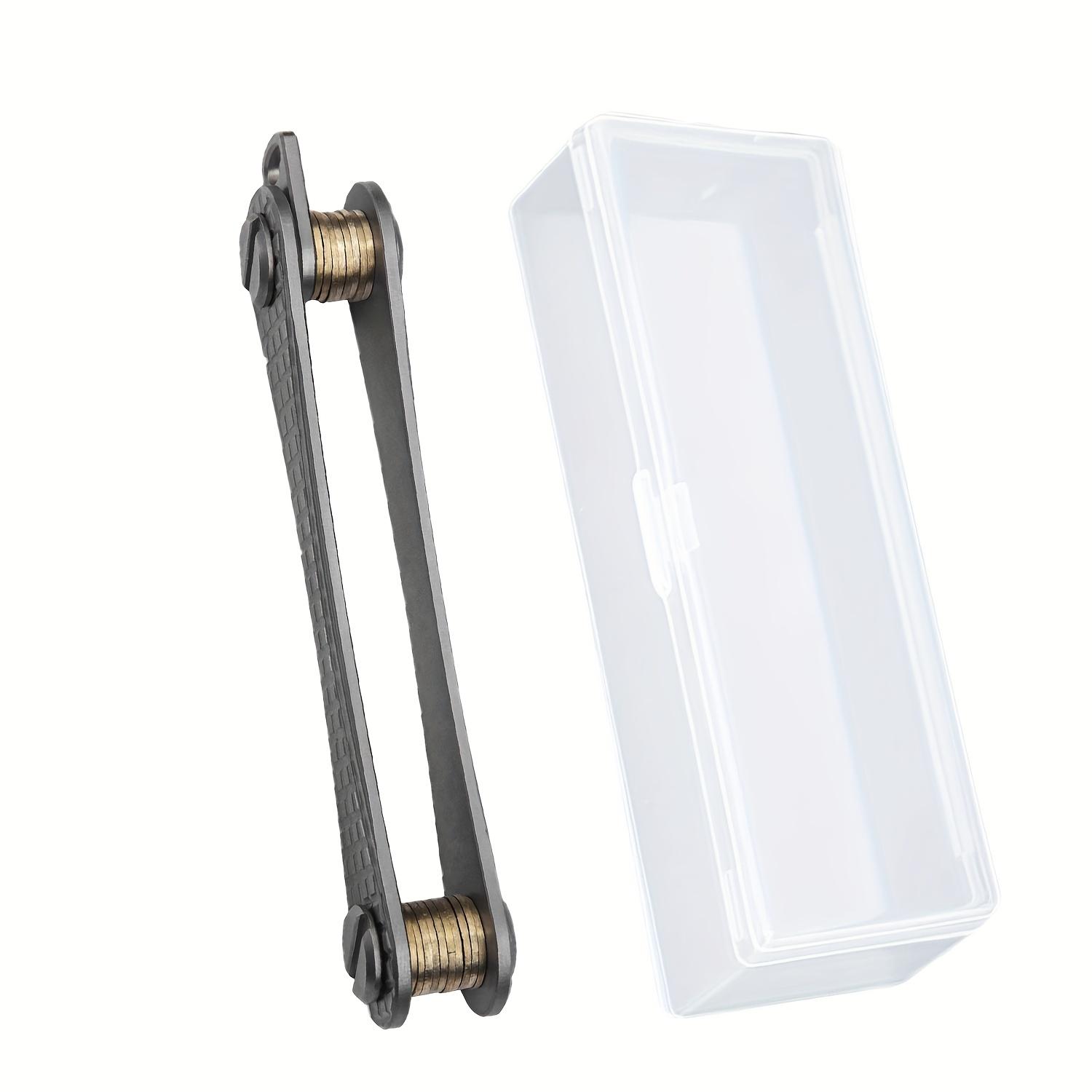 

1 шт. Органайзер для нескольких ключей из титанового сплава, Портативный уличный инструмент EDC с вращающимся на 360° брелоком, Надежное хранение ключей для дома, офиса, путешествий, кемпинга Titanium