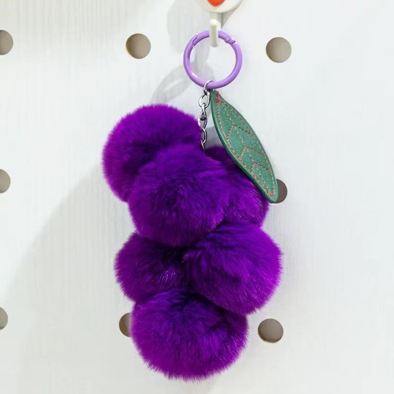 Handmade Cute Grapefruit Plush Keychain & Bag Charm
