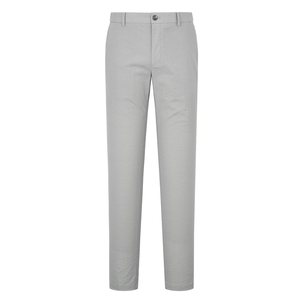 FERRAROMILANO Slim Fit Stretch Cotton Blend Slacks L/Gray (Am0Fbps20332)