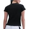 Nike Sportswear Women's Tight Ribbed Short Sleeve T Shirt HV4995-010