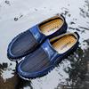 Men's Breathable Mesh Slip-on Sandals - Soft Sole Leather Dad Shoes, Size 50, Large and Comfortable.