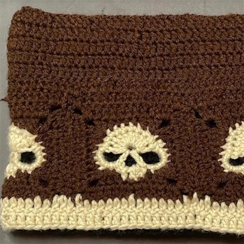 New Hand-knitted Funny Clown Rabbit Ear Hat Personalized Adult Balaclava