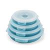 Foldable silicone microwave lunch box, round refrigerator storage box, food storage container, lunch container