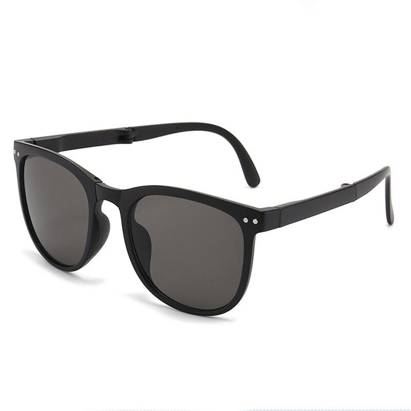 New Women's Fashion Folding Sunglasses UV400 Protect Retro Oval Glasses Lady Designer Brand