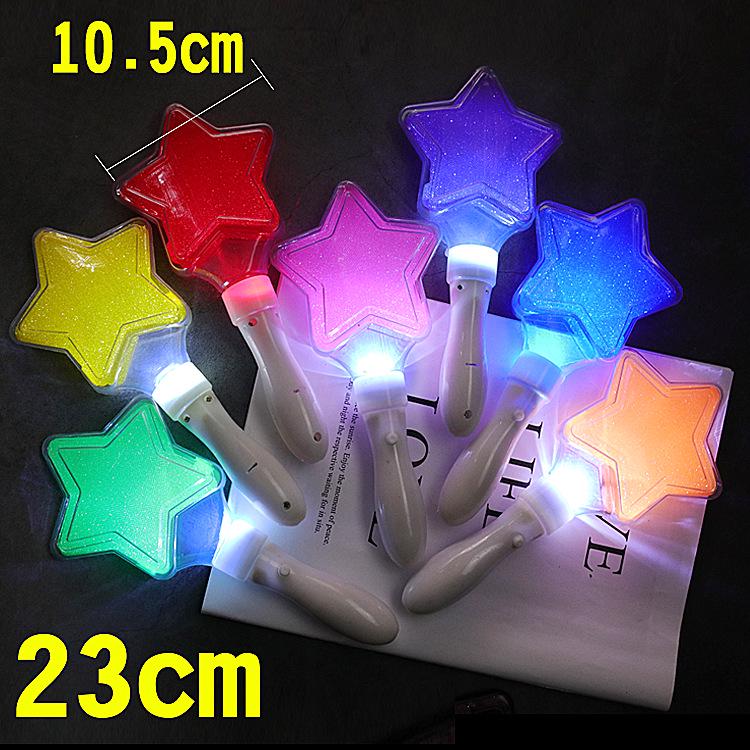 Magic Light-Up Concert Glow Sticks: Fairy Flashing Star Props