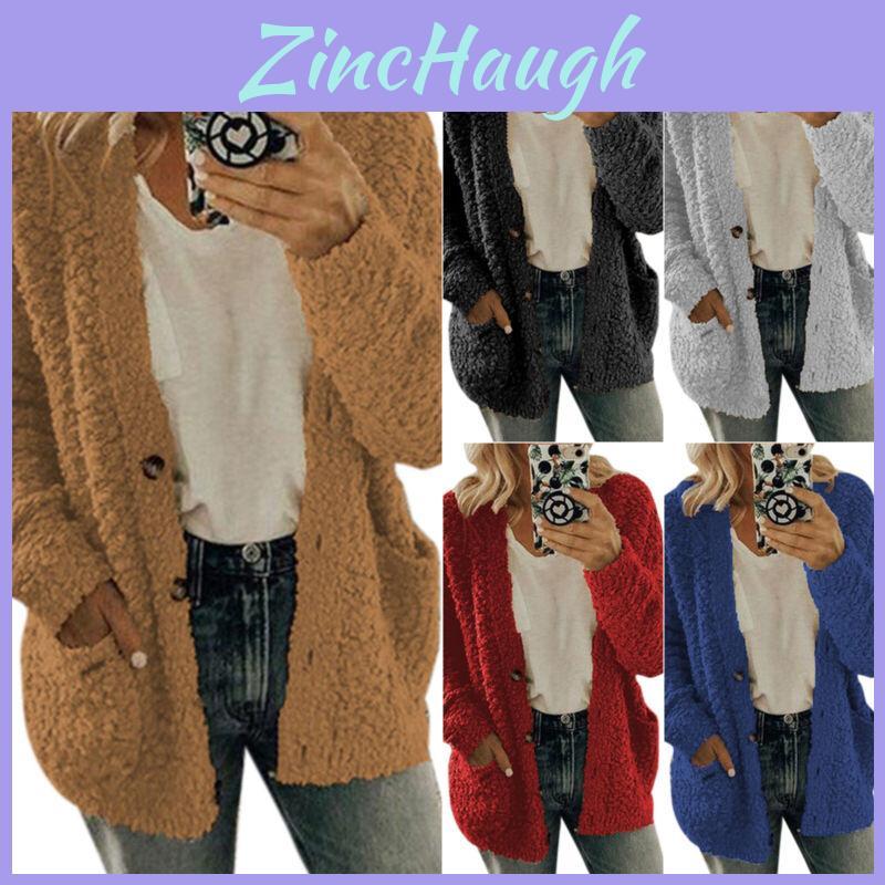Cozy Plus Size Women Bear Coat Fleece Jacket Perfect For Chilly Autumn Days