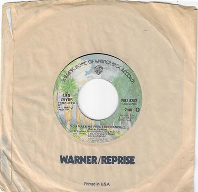 7inch Record LEO SAYER  - You Make Me Feel Like Dancing / Mag WBS8283 Warner Bros. Re 1976 US Pop Used