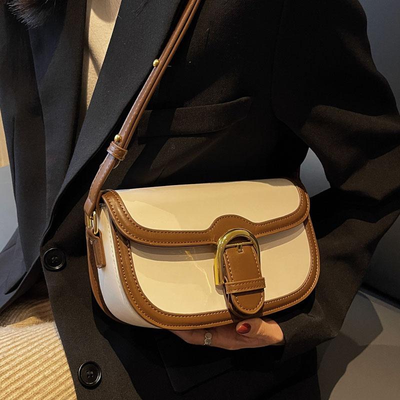 New PU Women Retro Small Bag Fashion Trend Single Shoulder High Quality Lightweight Luxury Travel Shopping Bag