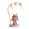 Children's room table lamp bedroom bedside lamp girl cute creative gift cartoon rabbit princess warm eye protection desk lamp