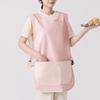 Waterproof Sleeveless Kitchen Apron - Oil-Proof, Hand-Wiping Vest-style Workwear for Cooking and Catering
