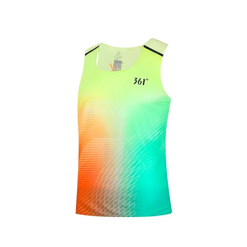 361 Degrees Men's Marathon Running Vest 2025 Summer New Moisture Wicking Sports T-shirt Sleeveless Quick Drying Clothes