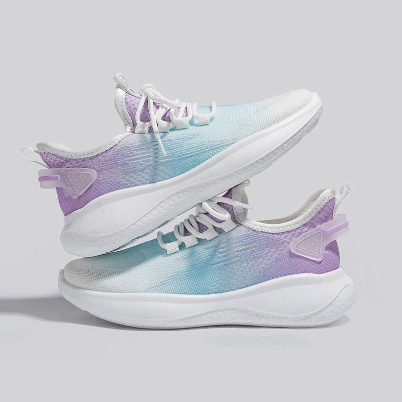 Women's shoes summer new mesh breathable fly-woven casual versatile color-changing sports shoes