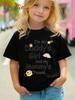 New Bestselling Girls Tshirt Cute Printed Parentchild Set Childrens Tshirt Roundneck Top Summer Polyester Fiber Fabric