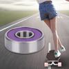 Kit de 8 roulements à billes miniatures 608 pour skateboard et trottinette(violet 7)