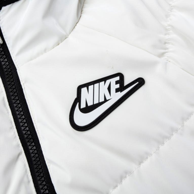Nike Down Jacket Short Letter Brand Logo Kids Jackets Cotton-Candy-White NY2242040GS-003