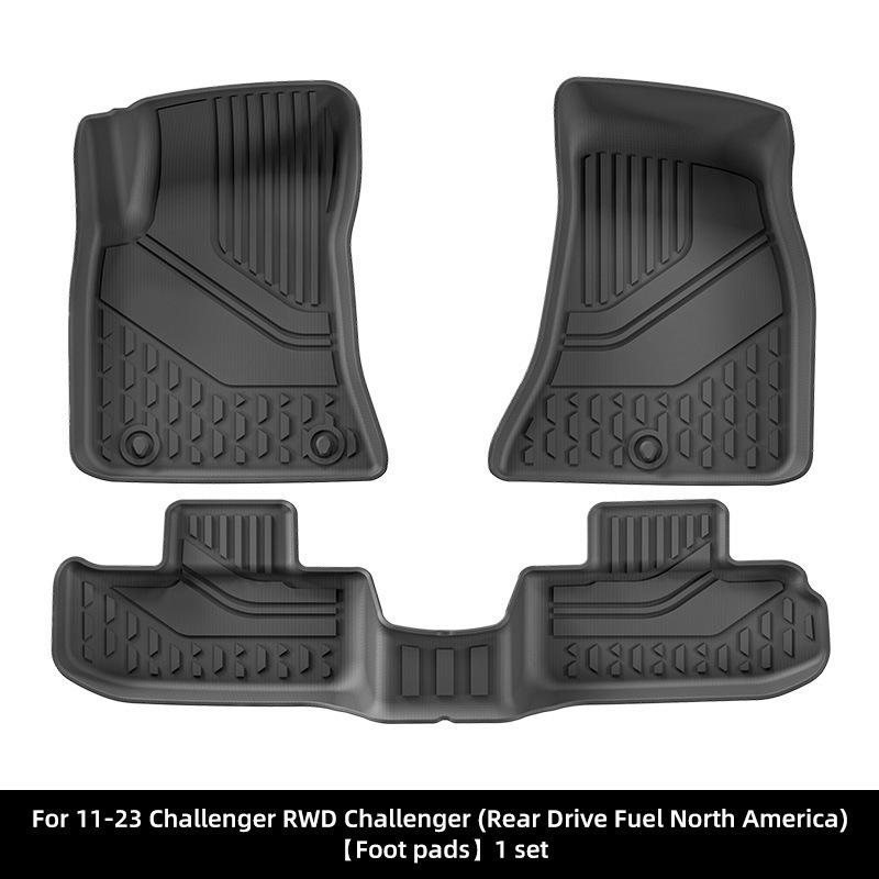 All-Weather TPE Floor Mats for 2011-2023 Dodge Challenger