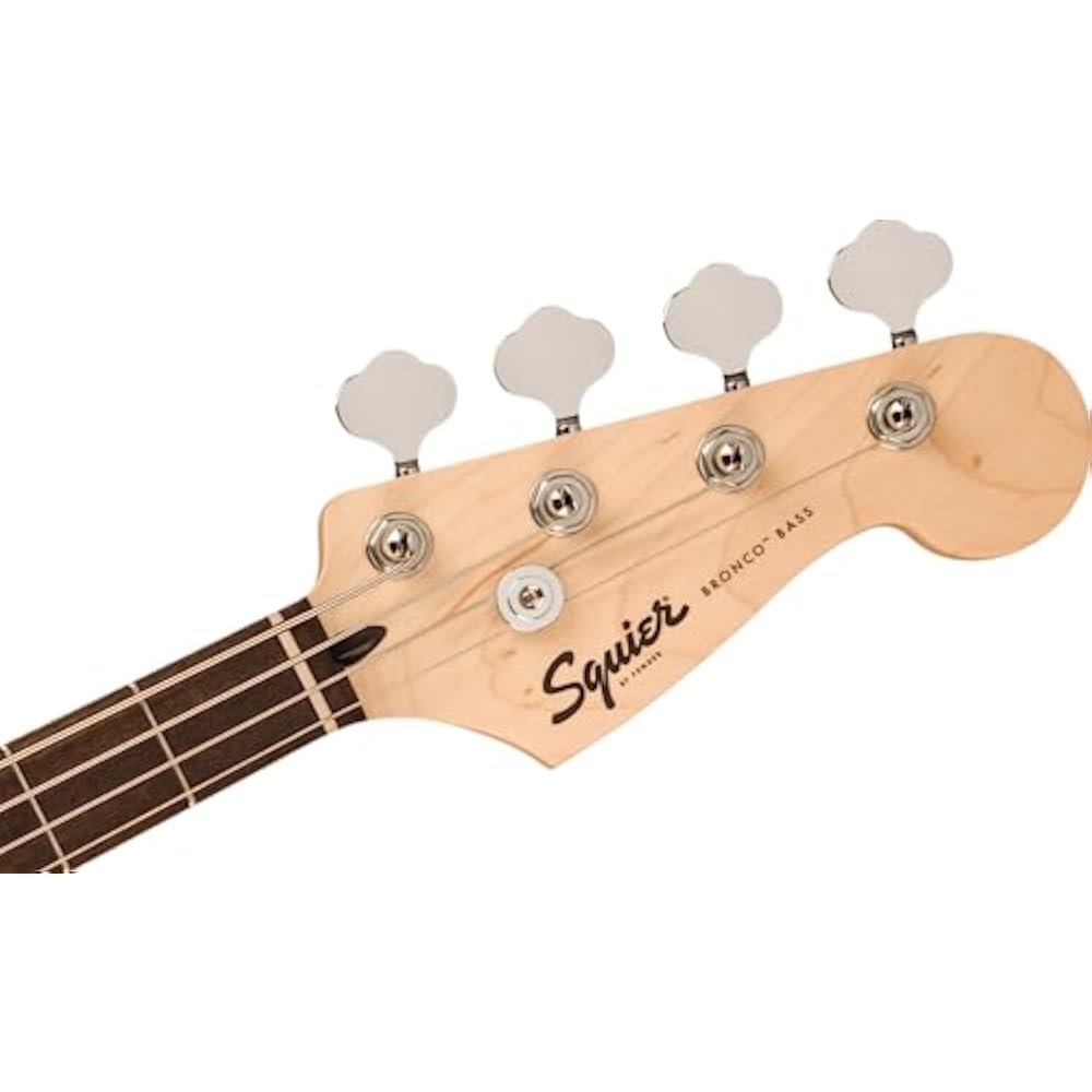 Squier by Fender Squier Sonic™ Bronco™ Bass, Laurel Fingerboard, White Pickguard, Black with Soft...