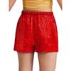 Mädchen Elastischer Bund Glänzende Pailletten Shorts Jazz Dance Cheerleading Auftritt Wettbewerb Unterteile