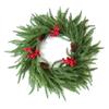 Realistic Pinecones Red Berries Door Wreath Crafted From Durable Plastic Holiday Door Ornament For Seasonal Display