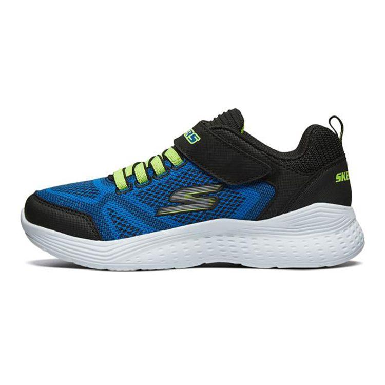 Skechers Slip-Resistant Shock-Absorbing Durable Low-Top Casual Shoes Kids sneakers Blue Black 97546L-BLBK 33.5