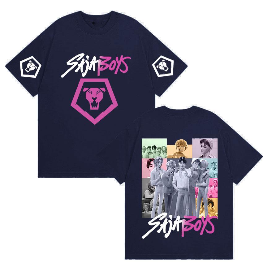 K-pop Saja Boys Demon Hunters 2025 Film Graphic T Shirts Men Women Aesthetic Fashion T-shirts Casual Oversized Short Sleeve Tees