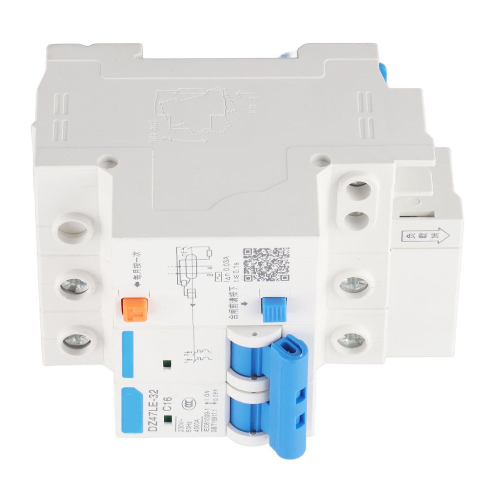Leakage Protection DZ47LE 32 2P+2 C16 Residual Current Circuit Breaker 230V 16A