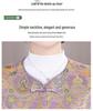 Damen Retro Chinesischer Stil Froschknopf Rundhals Weste – Frühling/Herbst Kürbis Jacquard Design