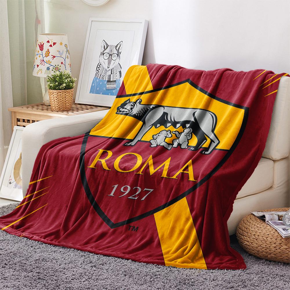 Associazione Sportiva Roma2 Flannel Blanket, High quality Comfortable for All Seasons, Home Decor, Warmth and Comfort