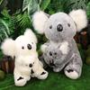 Juguete de peluche Koala simulado, muñeco de peluche, árbol, muñeca Wombat, recuerdo del zoológico, regalo del día del niño