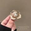 New Niche Retro High-grade Camellia Brooch Exquisite Light Luxury Rose Pin Elegant Suit Fixed Accessories