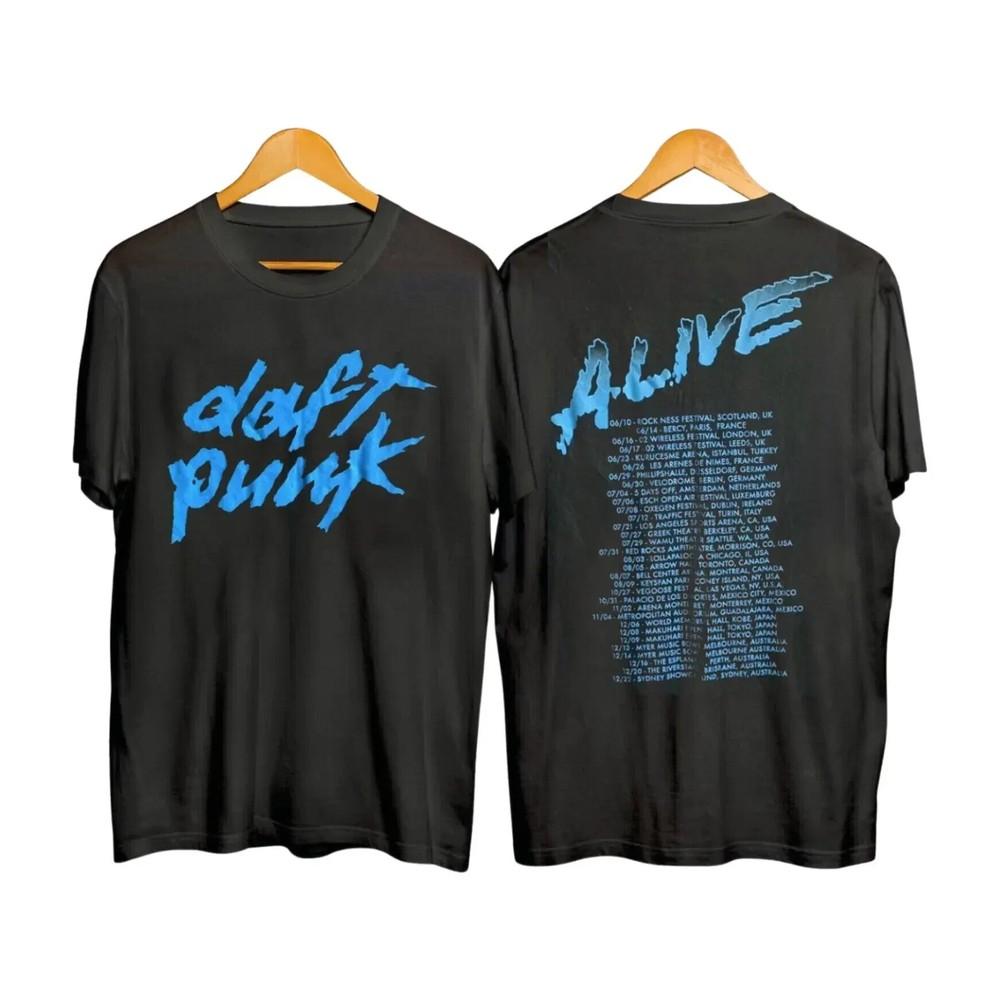 

RARE!! Vintage Rare 2007 Daft Punk Alive Tour T-shirt Reprint S-4XL S