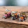Cartoon Handmade Punk Robot Car Keychain & Pendant Necklace