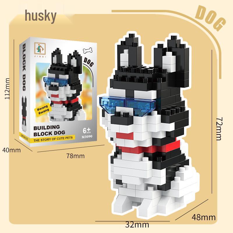 Puppy Cute Dog Series Compatible with LEGO Micro Bricks - Building Blocks Toy for Kids