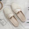 Geschlossene Zehenhalbhausschuhe Damen Outdoor-Hausschuhe Neue absatzfreie Halbhausschuhe Schuhe Slipper Muller Sandalen