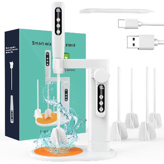 Auto Resin Mixer, 5 Speeds Control Epoxy Mixer, High Efficiency Mixing, Epoxy Resin Mixer for Resin Mixing, Resin Molds, Resin Supplies, DIY Resin