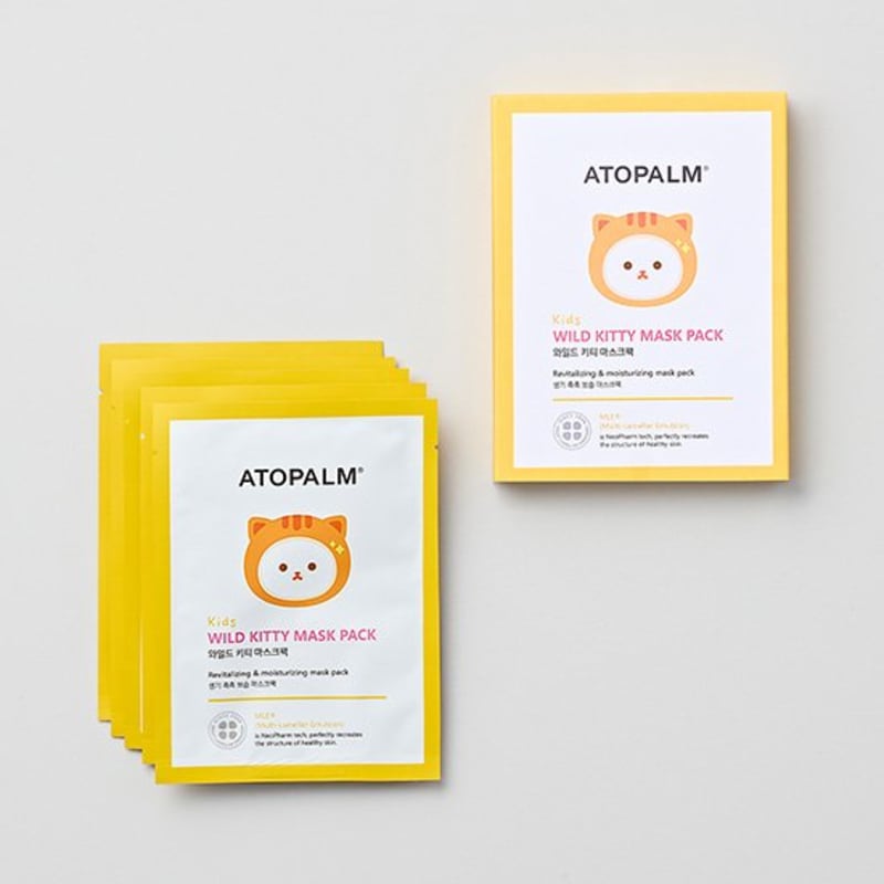 [Atopalm] Kids Wild Kitty Mask Pack 5 sheets