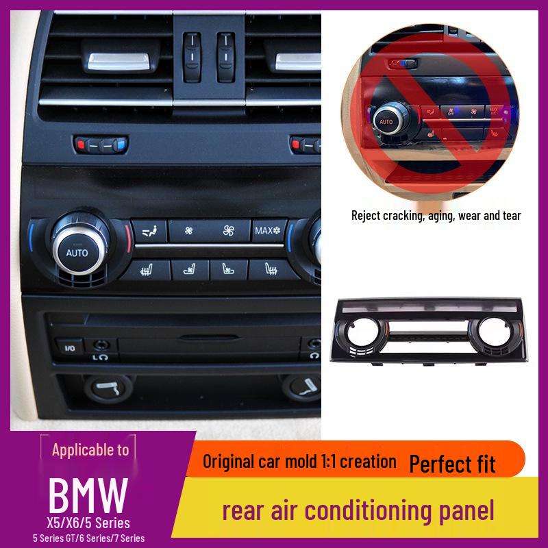 Rear AC Button Panel Trim for BMW 5, 6, 7 Series, 5GT, X5, X6