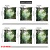 2pcs 2D Flat Printing Summer Window Curtains Bamboo Leaves Blackout Polyester Festive Holiday Applies To Home Daily Decor