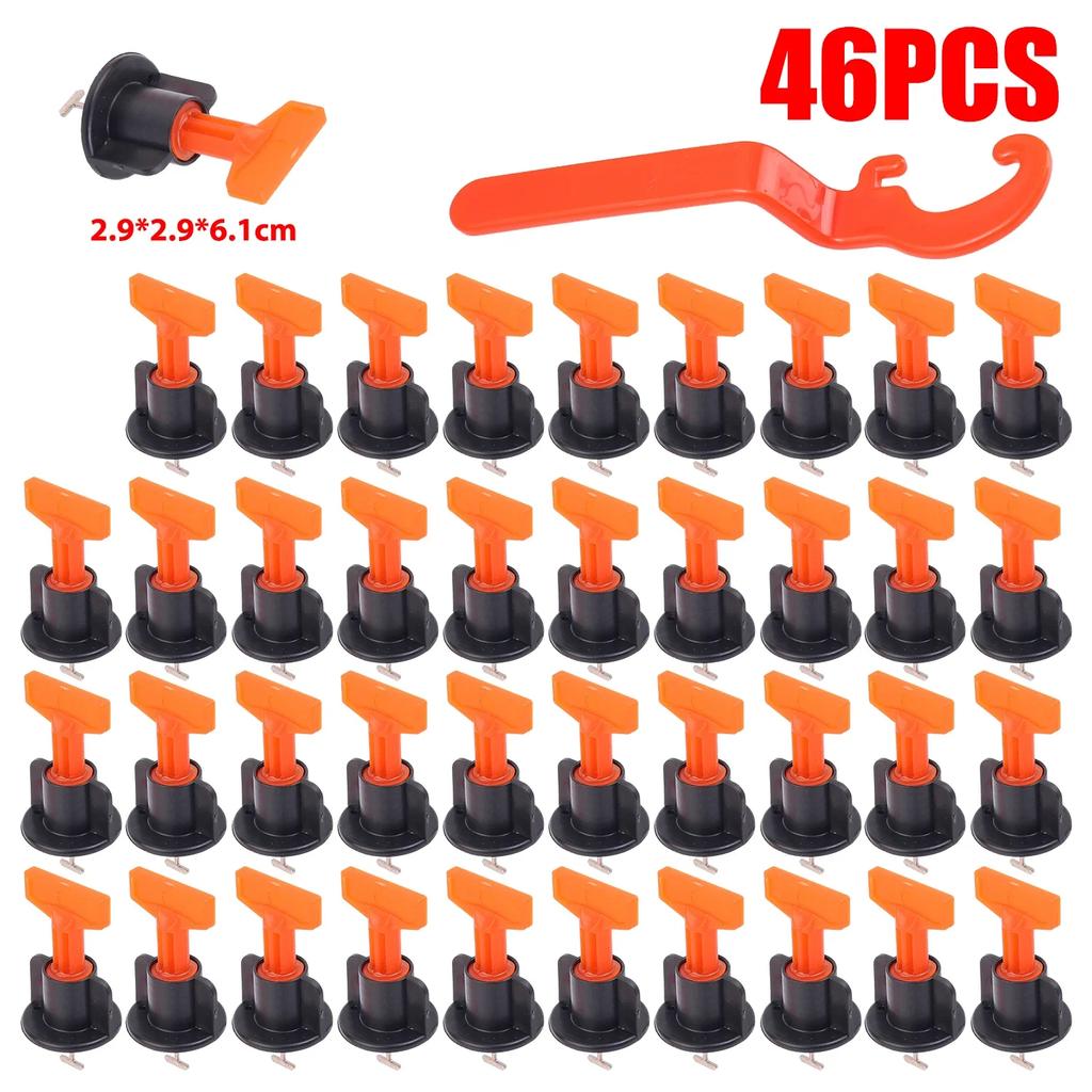 Ceramic Floor Tile Leveling Spacers Clips Reusable Porcelain Leveler System Kit for Tile Laying Wall Fixing Construction Tools