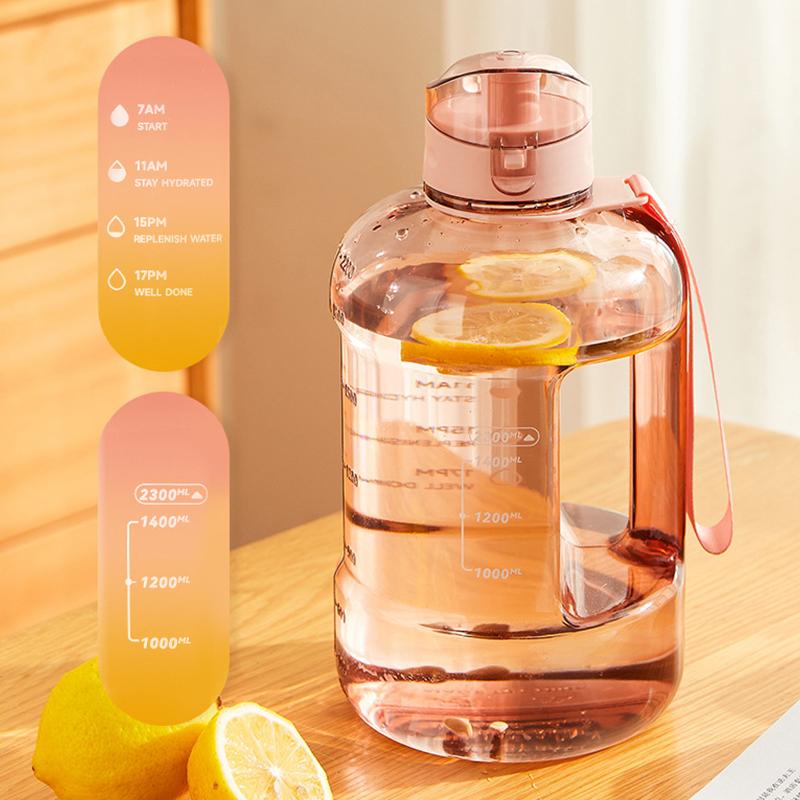 Grote Capaciteit BPA VRIJ Fitness Camping Waterbeker 1500ml Sportfles Waterkoker Draagbaar Transparant Hittebestendig Beker