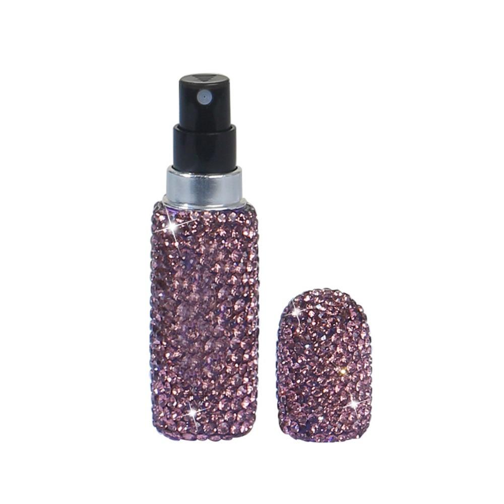 Portable Perfume Spray Bottle Rhinestone Inlaid Storage Container  Travel Accessories
