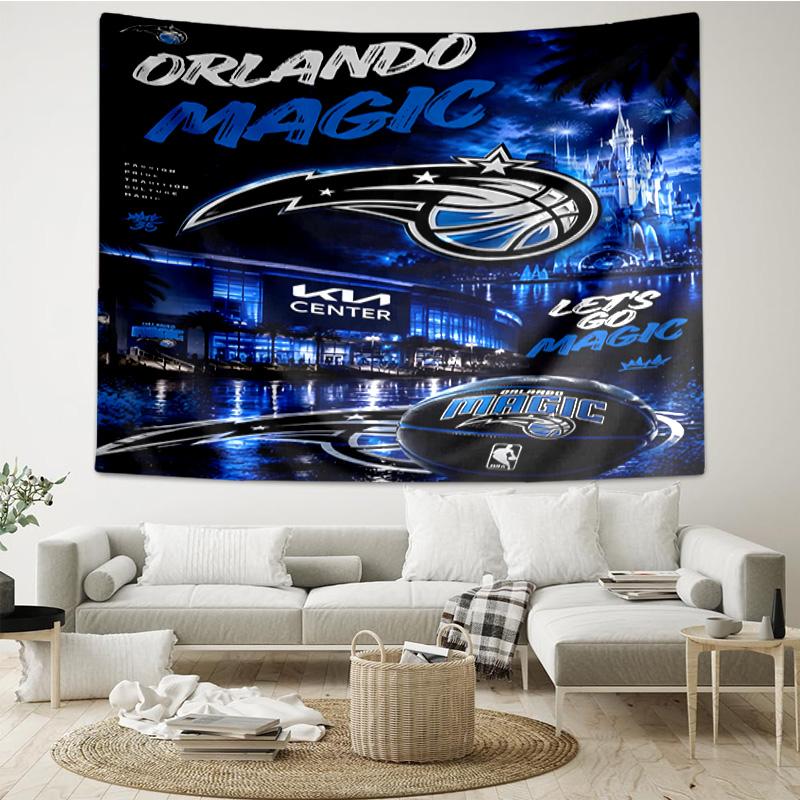 Orlando Basketball Quick-Dry Tapestry Hanging for Bedroom,Livingroom, Playroom,Decor Art Room Wall Tapestry Holiday and Birthday Gifts