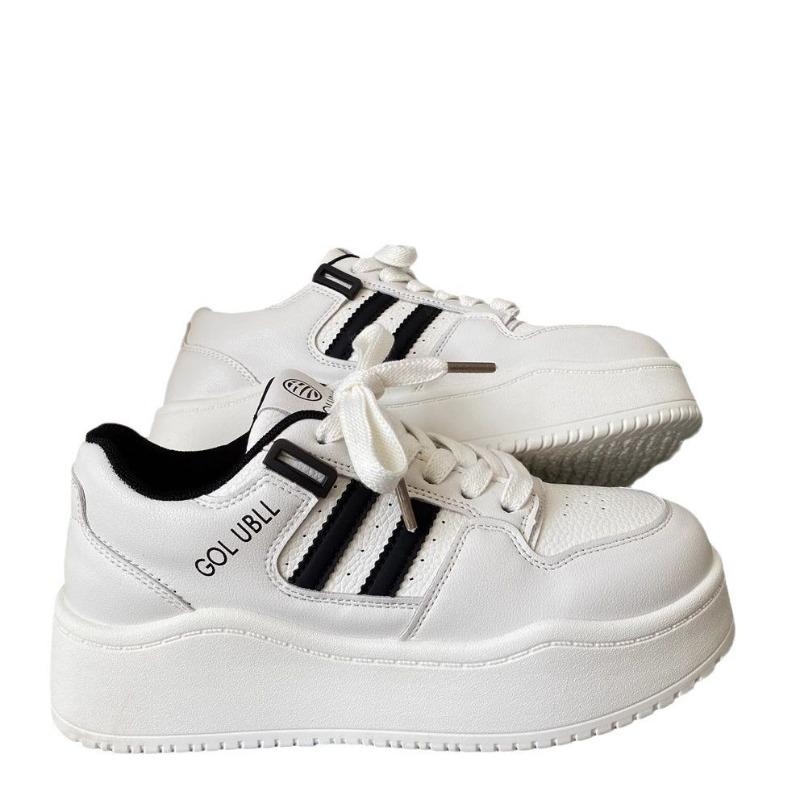 Thick Baseplate Shoes Women's New Autumn Student Casual Little White Shoes Heightening Versatile Women's Shoes