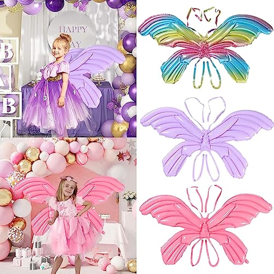 

3 шт. Крыло бабочки Воздушный шар Крылья феи Воздушные шары Декор для вечеринки Дети Детские игрушки Подарок Детский Душ День Рождения Принадлежности для вечеринки