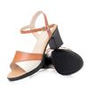 Fashion AIYUQI Sandals Women Summer 2025 New Soft Leather Women Roman Sandals Color Block High Heel Sandals Women