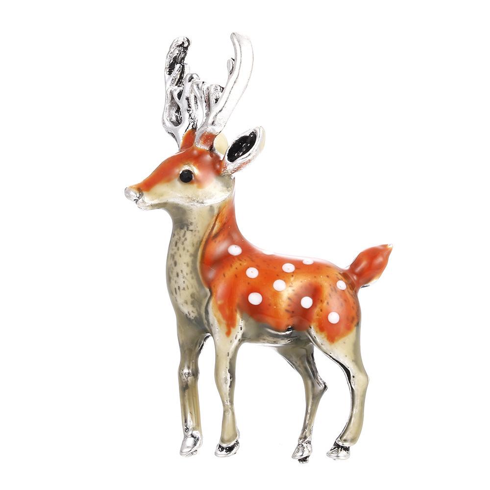 SKEDS Luxury Crystal Animal Rabbit Dog Brooches For Women Men Enamel Fashion Accessories Women's Men's Buckle Badges Brooch Pin