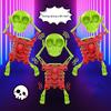 Dancing Skeleton Toy 3D Swinging Wind Up Skeleton Skeleton Statue for Desk Decoration and Stress Relief Halloween Party Favors